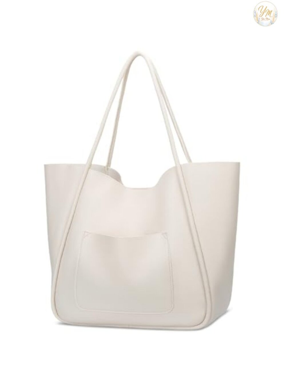 Vegan Leather Tote Bag for Women Large Capacity Shoulder Purse Travel Satchel